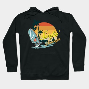 blue surfing Hoodie